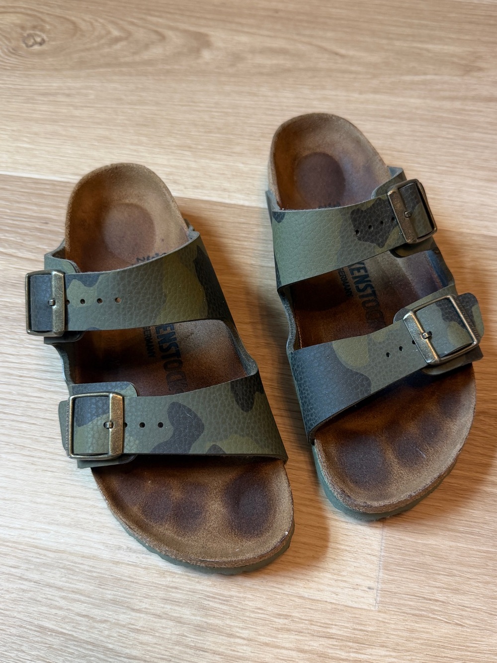 Birkenstock Sandals Green Camouflage Sandal - 36